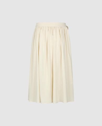  URBAN REVIVO - Chân váy chữ A midi xếp li thanh lịch 