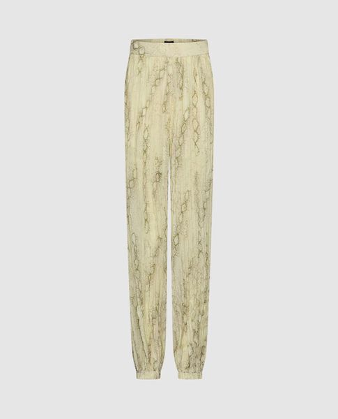  URBAN REVIVO - Quần jogger nữ lưng thun họa tiết da rắn 