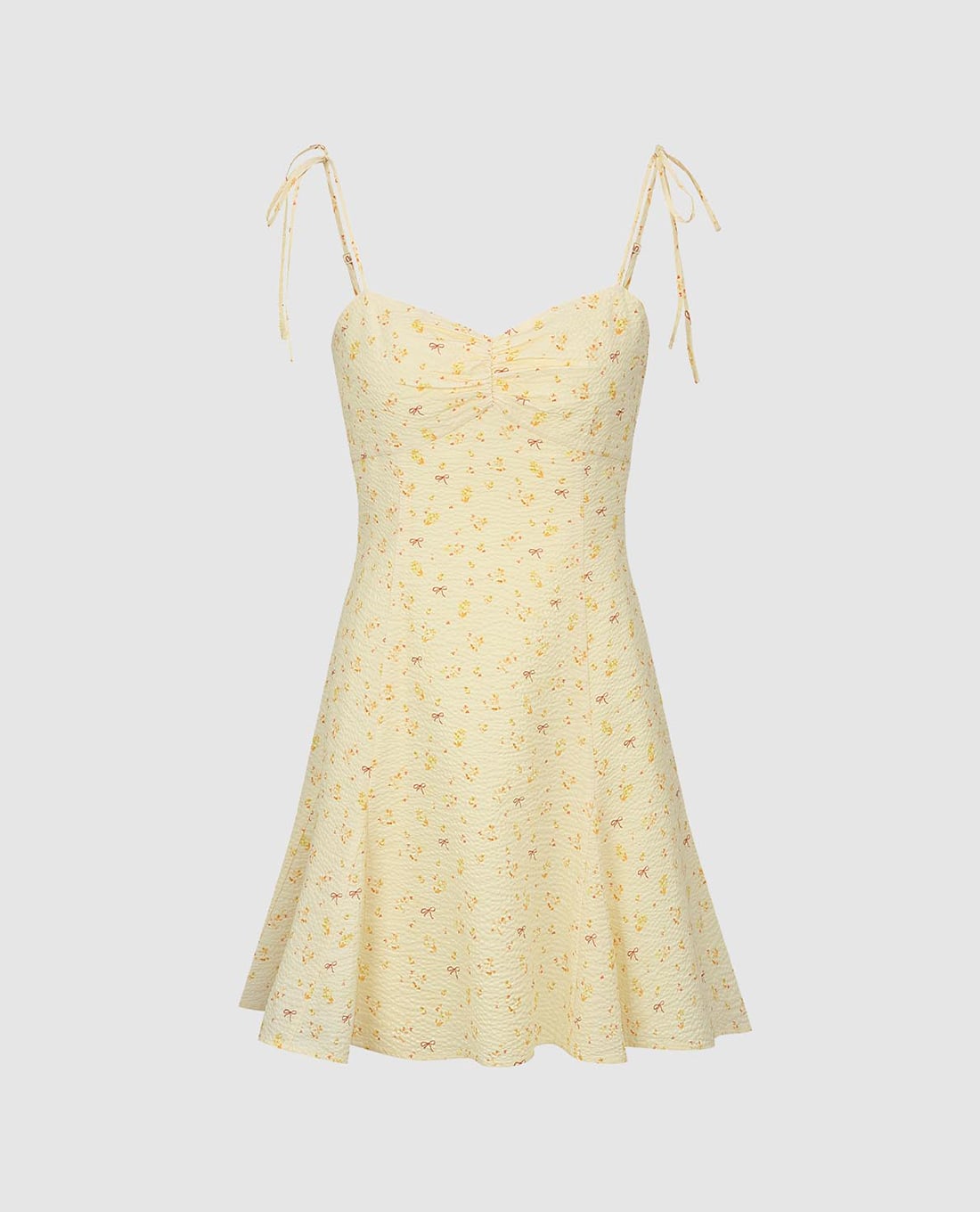 URBAN REVIVO - Đầm hai dây mini họa tiết hoa nhí