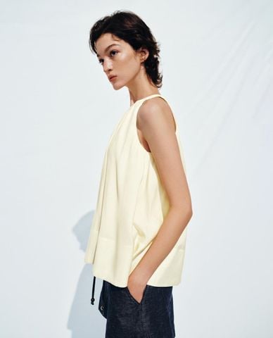  URBAN REVIVO - Áo kiểu nữ cổ yếm thời thượng 