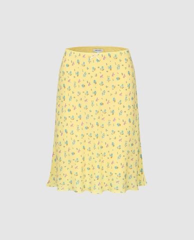  URBAN REVIVO - Chân váy phom suông mini hoa nhí 