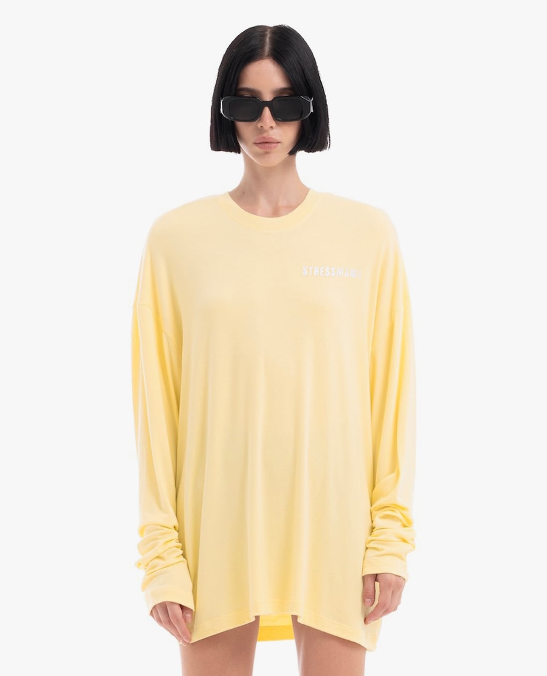 STRESSMAMA - Áo thun unisex cổ tròn tay dài Hôtel Mama