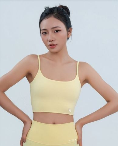  AZURA - Áo bra thể thao nữ hai dây lưng xoắn 