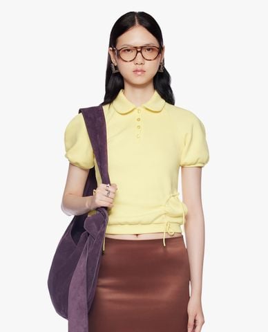  FANCì CLUB - Áo polo nữ cổ bẻ tay phồng Ease 