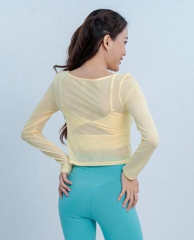  AZURA - Áo khoác dệt kim nữ tay dài xoắn nút 