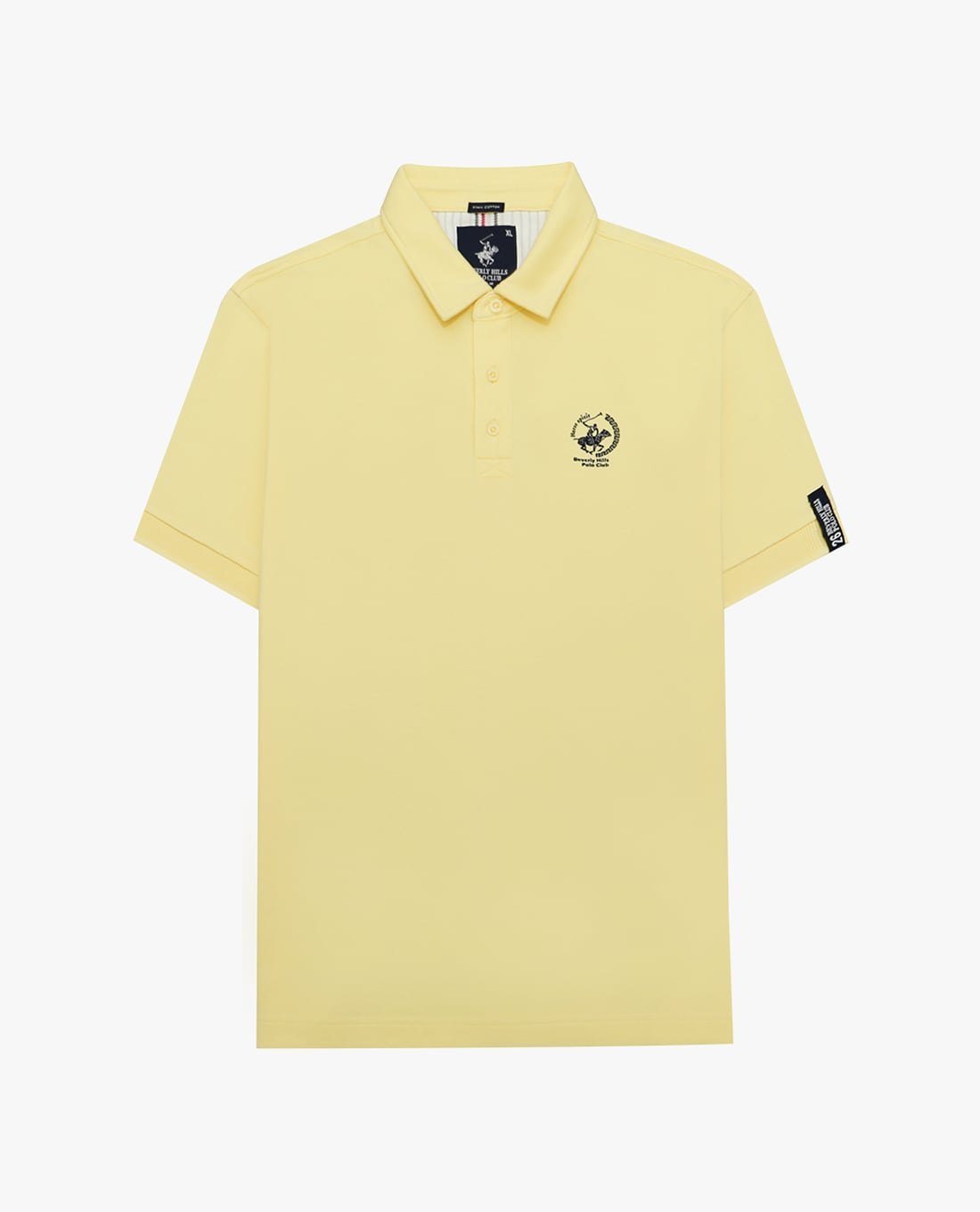 BEVERLY HILLS POLO CLUB - Áo polo nam cổ bẻ tay ngắn thêu logo
