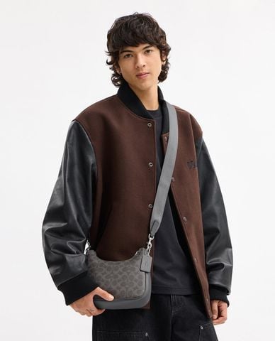  COACH - Túi đeo chéo nam hình thang Nolan 