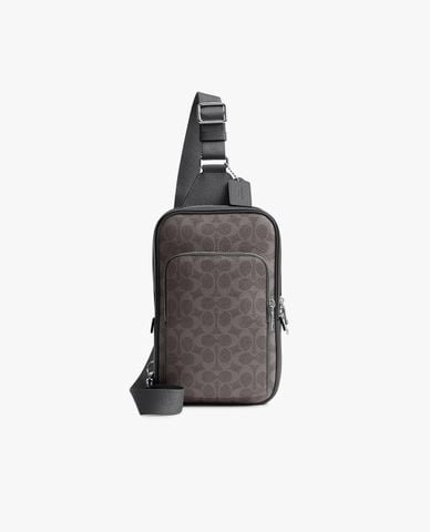  COACH - Túi đeo chéo nam Felix In Signature Canvas 