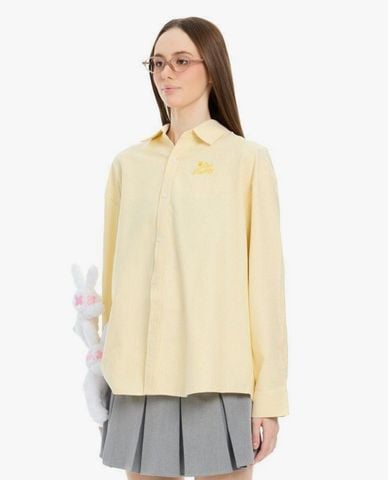  BAD RABBIT CLUB - Áo sơ mi unisex tay dài kẻ sọc Fruity Rabbit 