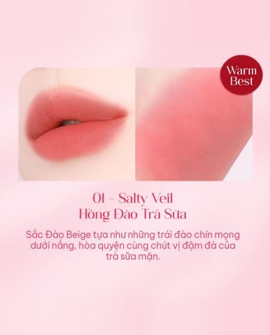  YNM - Son tint lì mịn môi Heart Veil 