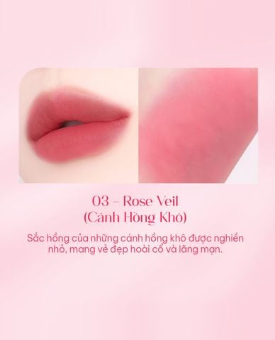  YNM - Son tint lì mịn môi Heart Veil 