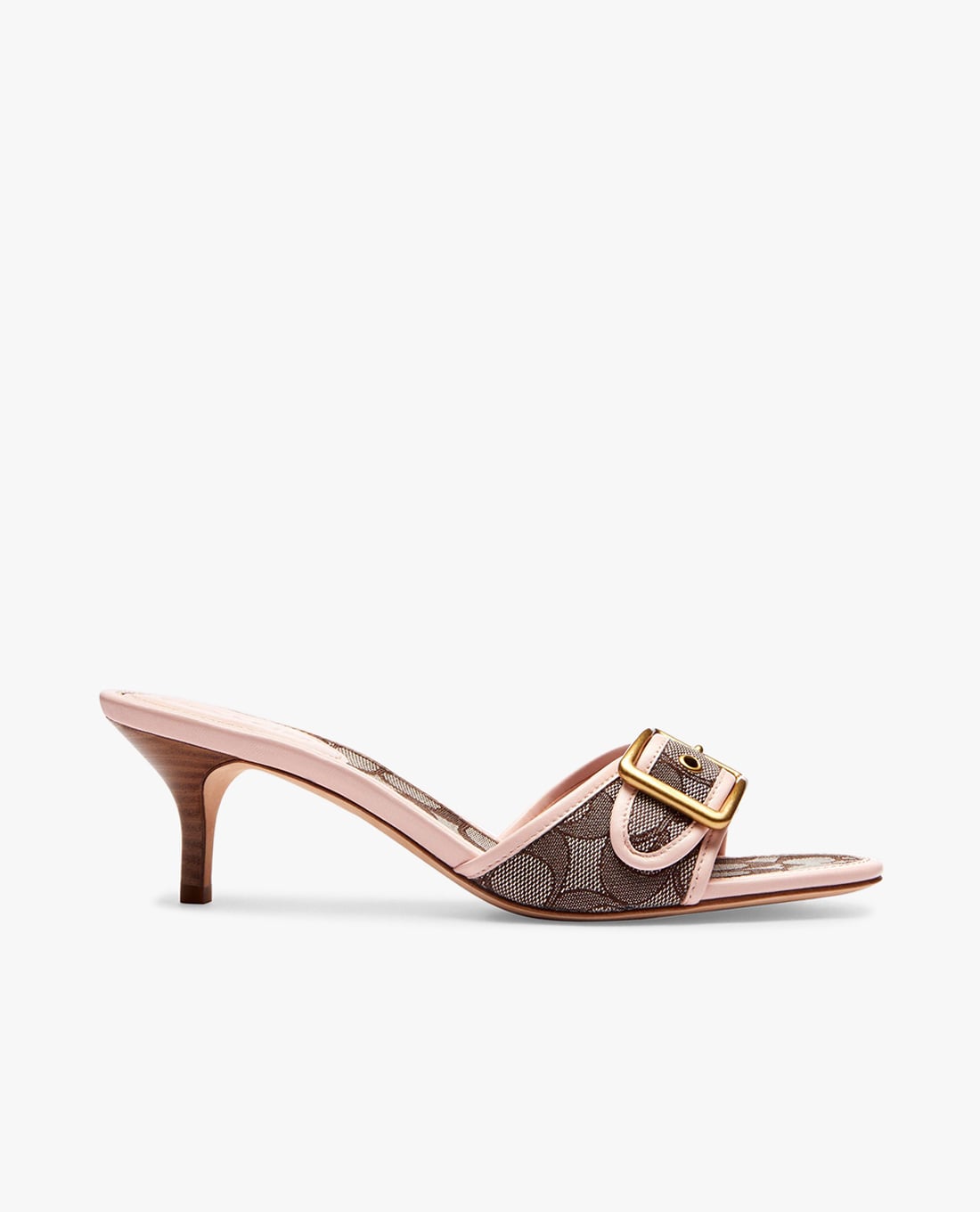 COACH - Giày mules cao gót nữ Margot In Signature Jacquard