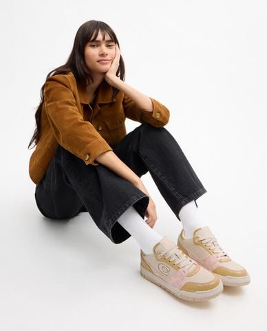  COACH - Giày sneakers nữ cổ thấp Soho With Patent Signature 