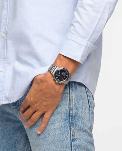  SWATCH - Đồng hồ unisex Dark Blue Irony 43mm 