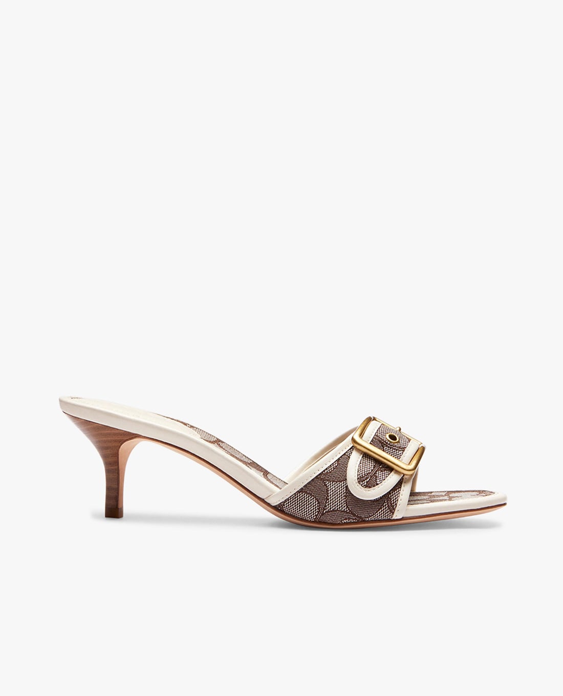 COACH - Giày mules cao gót nữ Margot In Signature Jacquard