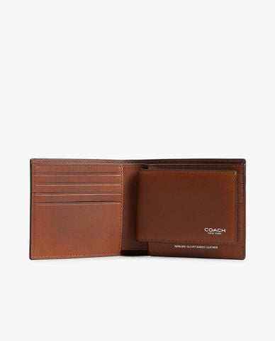  COACH - Ví nam dáng ngắn 3 In 1 In Loved Leather 