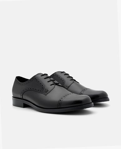  PEDRO - Giày oxford nam mũi tròn Suede Brogue 