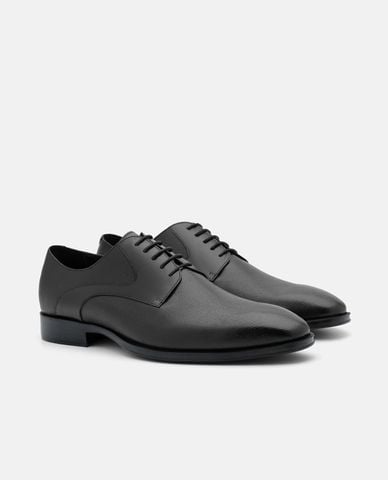  PEDRO - Giày tây nam mũi tròn Saffiano Leather 