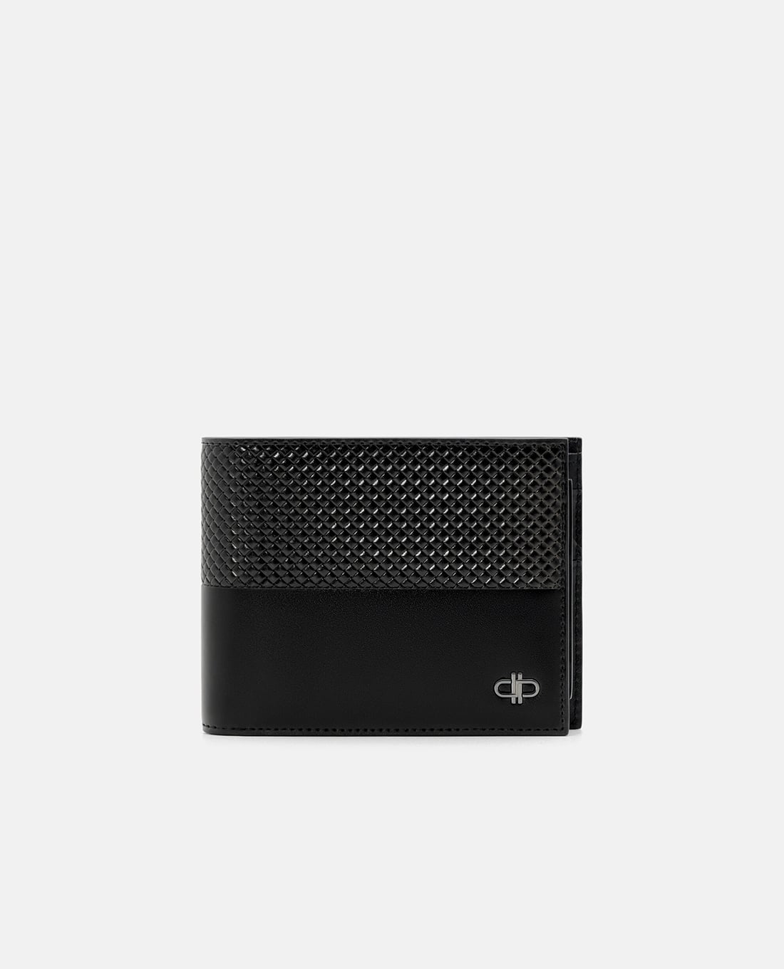 PEDRO - Ví nam dáng ngắn gập đôi Embossed Leather