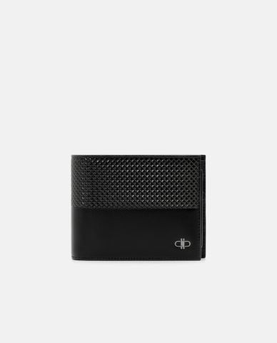  PEDRO - Ví nam dáng ngắn gập đôi Embossed Leather 