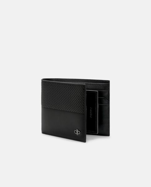  PEDRO - Ví nam dáng ngắn gập đôi Embossed Leather 
