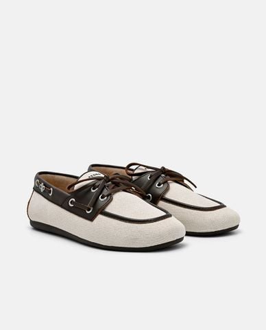  PEDRO - Giày lười nữ đế bệt mũi tròn Dee Canvas 