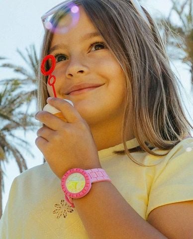  FLIK FLAK - Đồng hồ trẻ em Pink Splash 36.7mm 