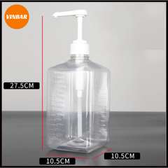 BÌNH BƠM ĐƯỜNG NHỰA 1600ML + VÒI XỊT 10CC