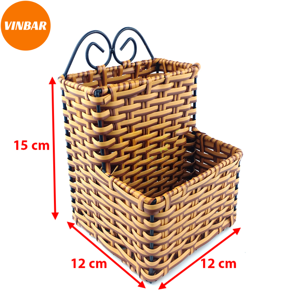 ỐNG ĐỰNG MUỖNG ĐŨA VUÔNG NHỰA GIẢ MÂY