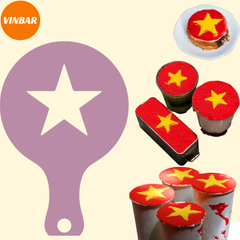 KHUÔN NHỰA RẮC BỘT NGÔI SAO 7CM
