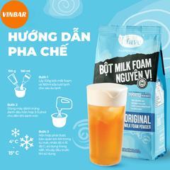 BỘT MILK FOAM NGUYÊN VỊ 500 GRAM - LÚAVE (20 GÓI/THÙNG)