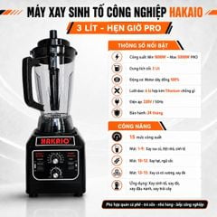 MÁY XAY SINH TỐ CÔNG NGHIỆP HAKAIO CÔNG SUẤT 1800W