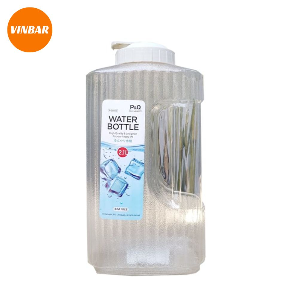 BÌNH NHỰA CLOCK&CLOCK 2.1L NẮP MÀU TRẮNG