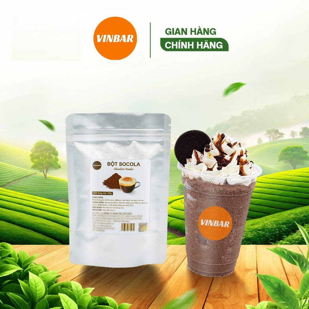 THÔNG TIN SẢN PHẨM BỘT SOCOLA TOPPINGREEN 200GR