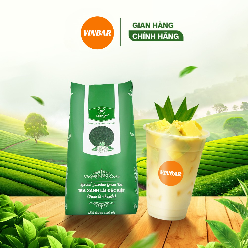 TRÀ XANH LÀI ĐẶC BIỆT DẠNG LÁ NHUYỄN LỘC PHÁT 1KG