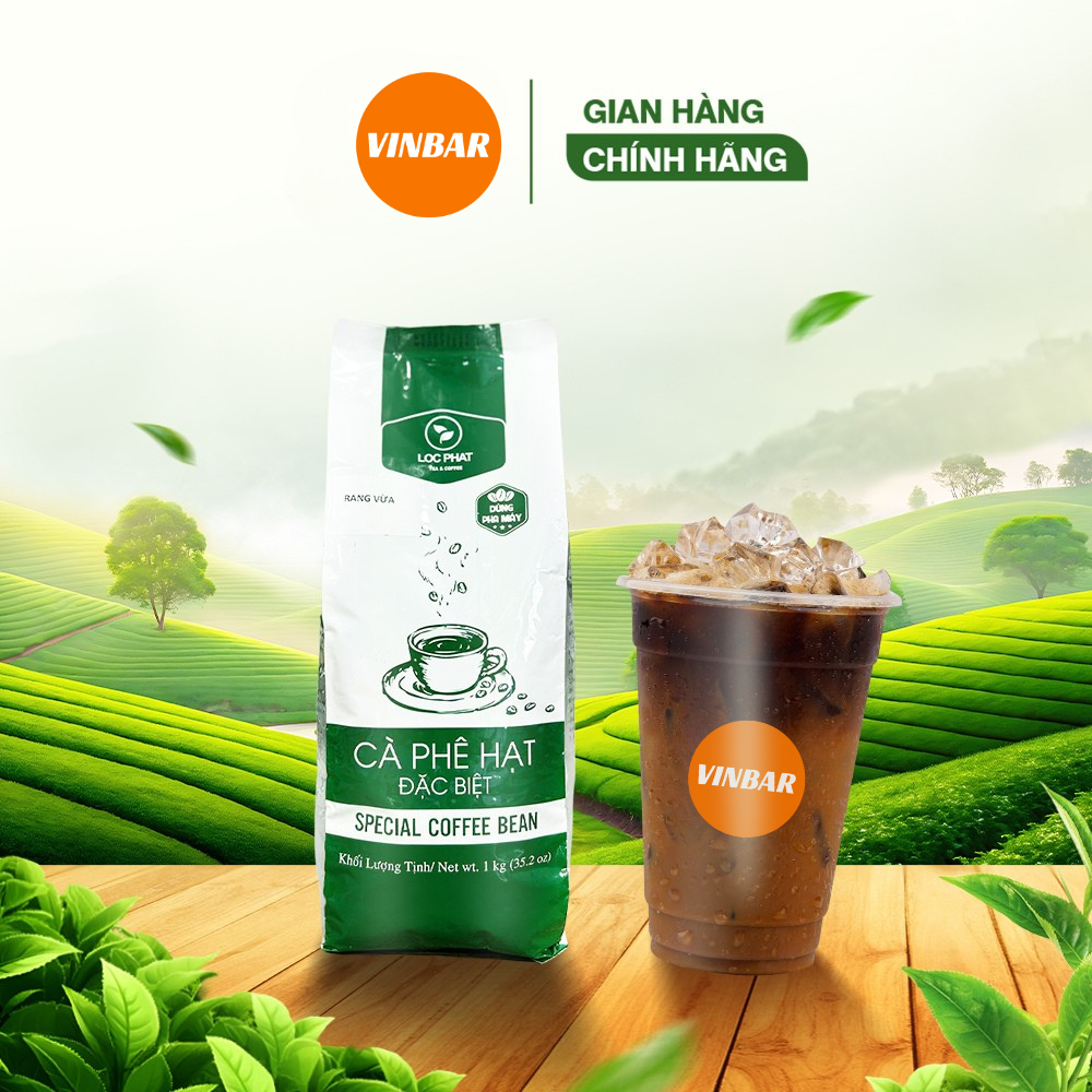 CÀ PHÊ HẠT ĐẶC BIỆT LỘC PHÁT - PHA MÁY 1KG - RANG VỪA