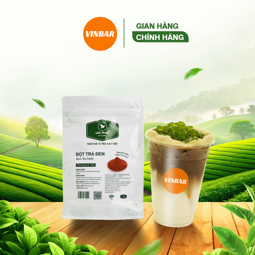 BỘT TRÀ ĐEN LỘC PHÁT 500GR
