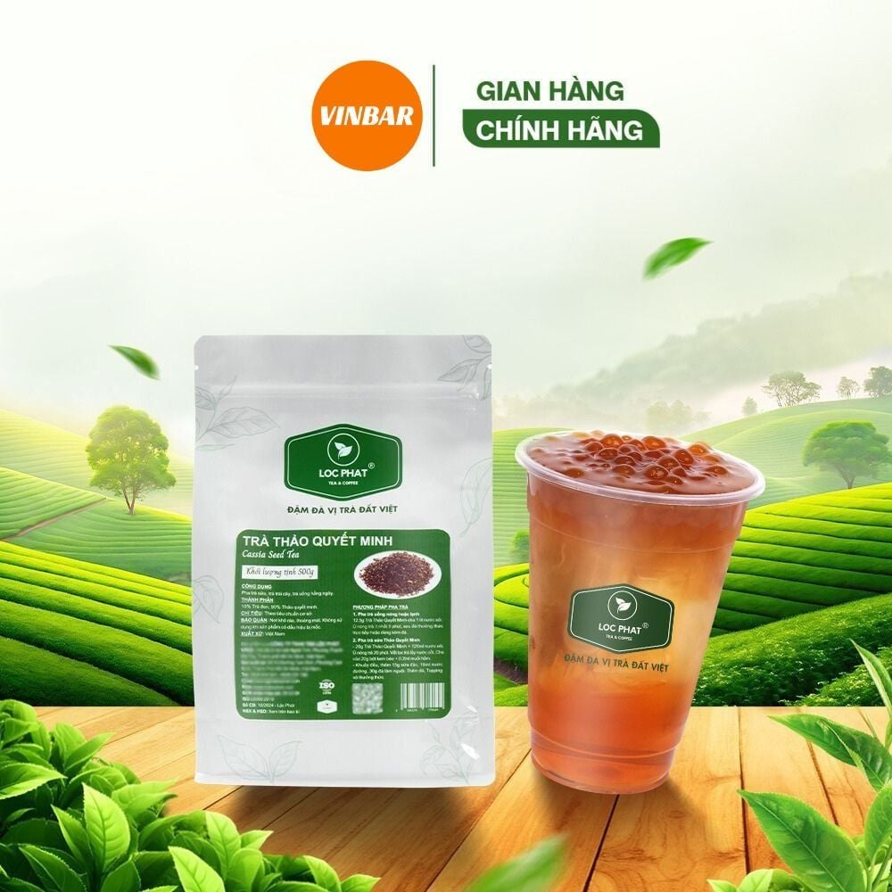 TRÀ THẢO QUYẾT MINH 500GR LỘC PHÁT  ( 24 GÓI / THÙNG )  (MUA 24 GÓI GIẢM 2K/GÓI)