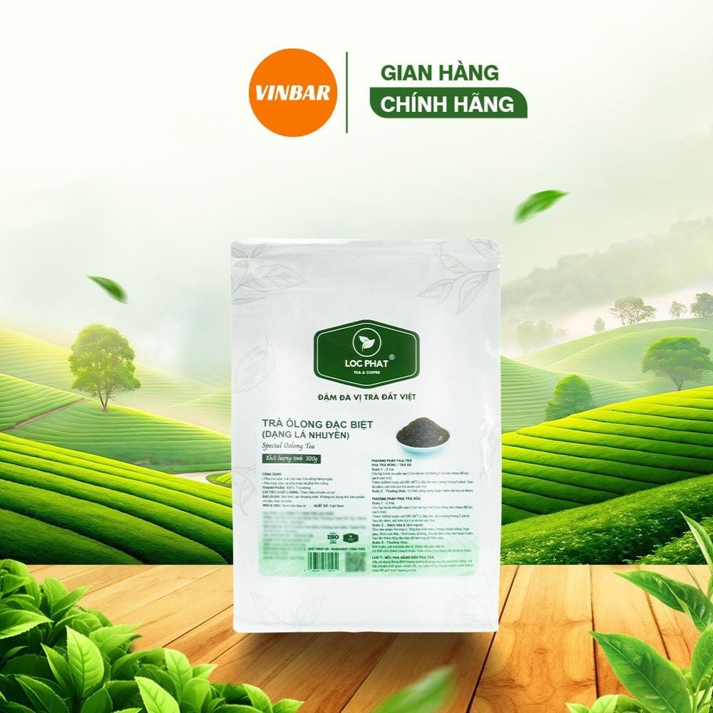 TRÀ ÔLONG ĐẶC BIỆT DẠNG LÁ NHUYỄN LỘC PHÁT 500GR