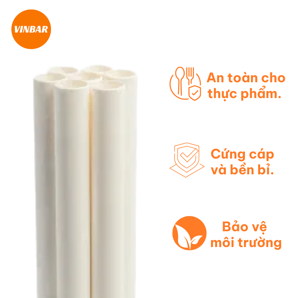 ỐNG HÚT GIẤY PHI 12 (100 CÁI/TÚI) (5.000 CÁI/THÙNG)