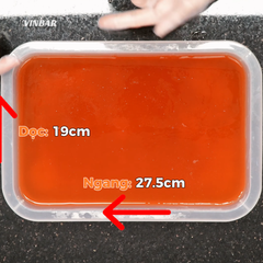 KHAY NHỰA CHỮ NHẬT ĐA NĂNG (D 27.5CM * R 19CM * C 5CM)