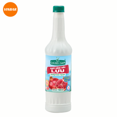 SIRO LỰU ĐẬM ĐẶC GOLDEN FARM 700ML (12 CHAI/THÙNG)