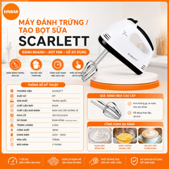 MÁY ĐÁNH TRỨNG/TẠO BỌT SỮA SCARLETT