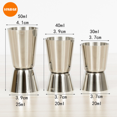 LY ĐONG 2 ĐẦU JINGGER/ZINGGER INOX SIZE 25ML - 50ML