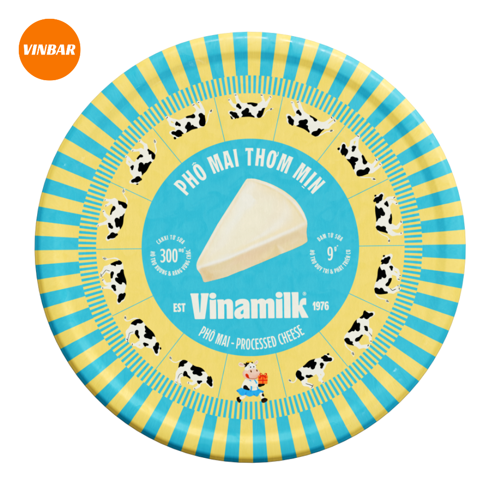 PHÔ MAI VINAMILK HỘP 8 MIẾNG 120GR (36 HỘP/THÙNG) ( MUA 36 HỘP GIẢM 1K/HỘP)