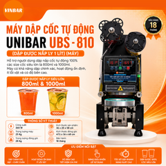 MÁY DẬP CÔC TỰ ĐỘNG UNIBAR UBS - 810 (DẬP ĐƯỢC NẮP LY 1 LÍT) (MÁY)