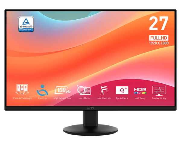 MÀN HÌNH 27 INCH IPS 100Hz MSI PRO MP272L 1MS NEW