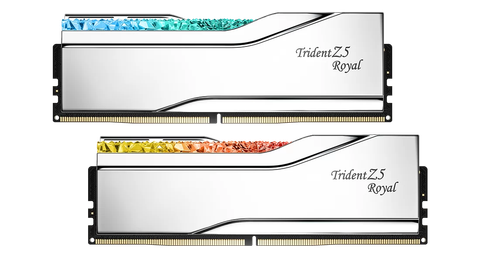 (08-2027) RAM 32G 6400MHz (16X2) TRIDENT Z5 ROYAL SILVER RGB