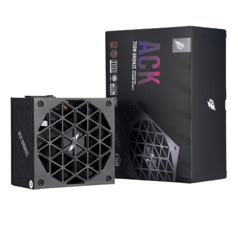 NGUỒN 750W 1STPLAYER ACK PCIE 5 (80 PLUS BRONZE) BLACK NEW