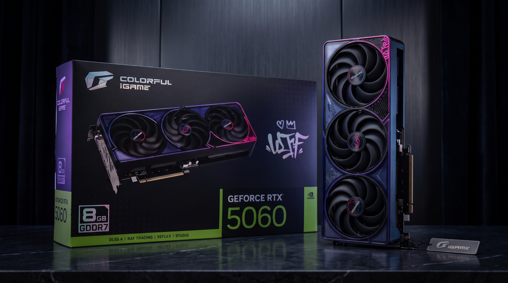 (NEW) VGA COLORFUL IGAME RTX 5060 8G ULTRA OC BLACK EDITION